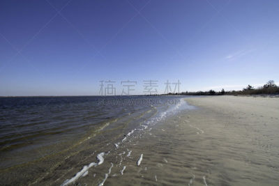 冬天,长岛,纽约州,两只动物,琼斯海滩,自然,风景,图像,纳苏县,海洋