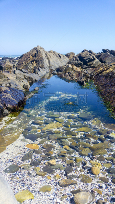 开普敦,海滩,南非,岩石,垂直画幅,水,天空,沙子,无人,海之角