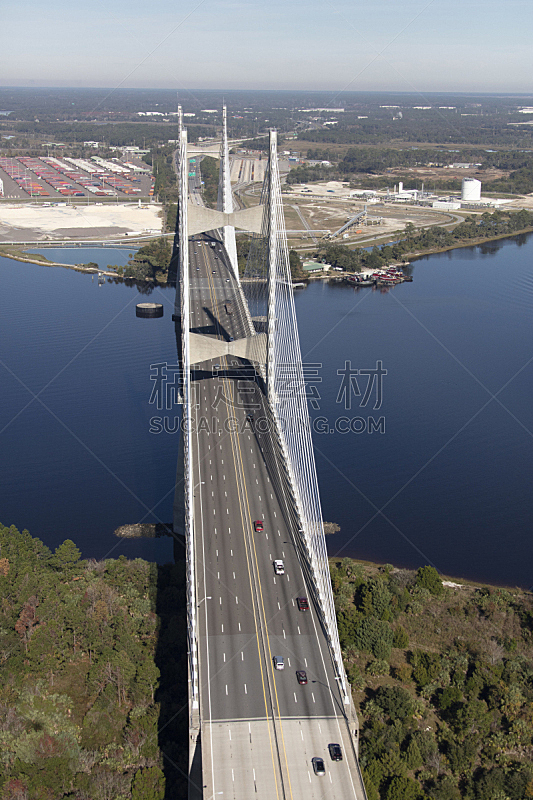 航拍视角,,无人,河流,垂直画幅,图像,户外,佛罗里达,公路,桥