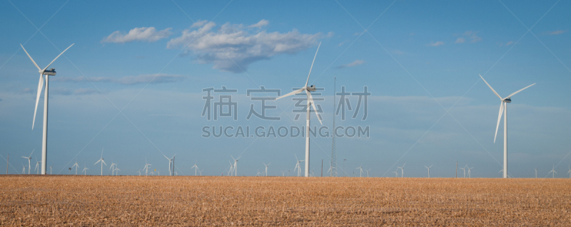 风轮机,农场,水平画幅,风力,制造机器,涡轮,工厂,户外,美国中西部地区,植物