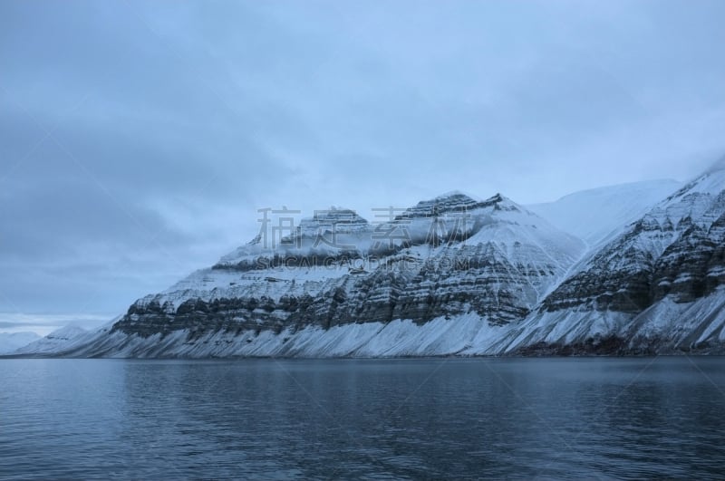 斯瓦尔巴德群岛,风景,海滩,浮冰,朗伊尔城,斯匹兹卑尔根,北极点,斯瓦尔巴特群岛和扬马延岛,水,天空