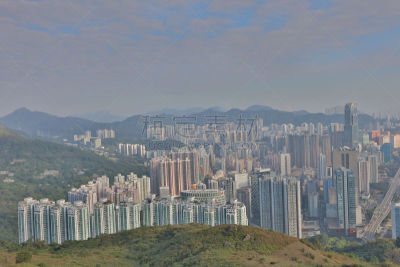 九龙,市区,水平画幅,无人,交通,户外,都市风景,多车道公路,山,著名景点