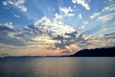 乔·坎普,坎皮佛莱格瑞,那不勒斯海湾,纳布勒斯,水,天空,水平画幅,无人,夏天,户外