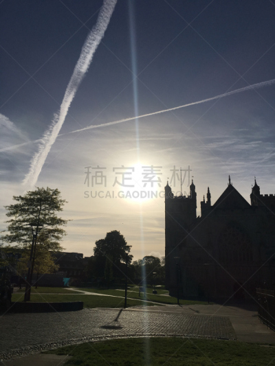 早晨,五月,2018,绿色,垂直画幅,天空,小无花果树,云,地形