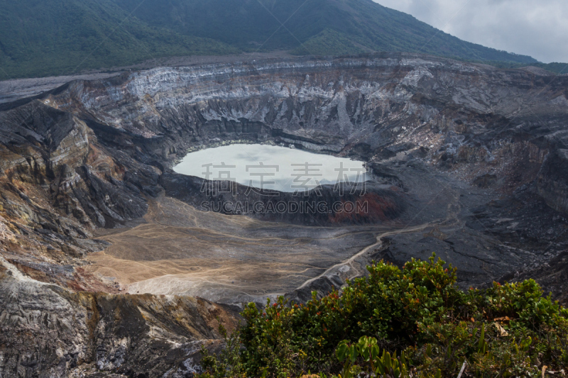 哥斯达黎加,波阿斯火山,美,水平画幅,巨大的,户外,自然公园,看,山,著名景点