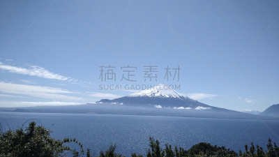 南美,水,天空,思诺山,公园,水平画幅,petrohue river,蓝山,无人,火山地形