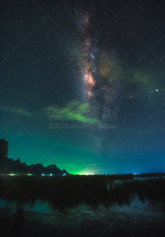 星系,泰国,银河系,垂直画幅,天空,美,灵性,望远镜,星星,夜晚