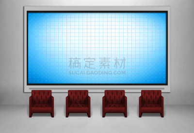 空白的,数字6,电视机,宽屏,液晶显示,正面视角,留白,边框,水平画幅,墙