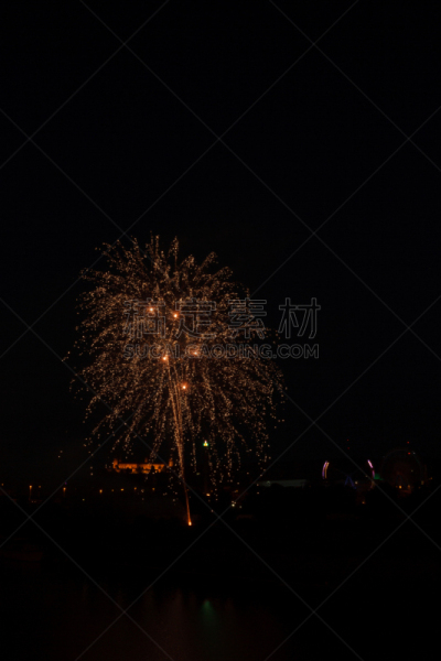 焰火,垂直画幅,伍茨堡,啤酒节,光效果,夜晚,新年,生日,旅游嘉年华,烟