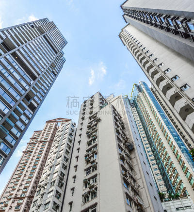 高大的,公寓,体积,旺角,九龙半岛,社区,住房问题,房屋建设,垂直画幅,外立面