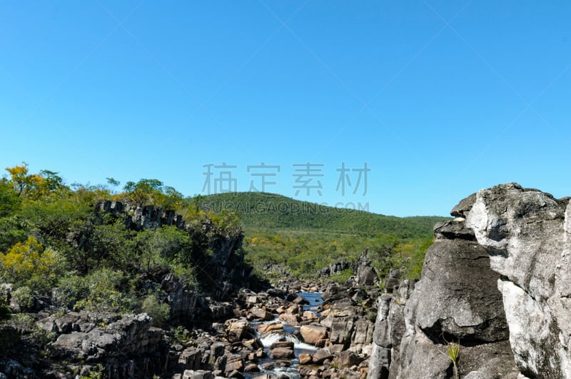 卡舒艾拉,戈亚斯,自然,水,公园,水平画幅,瀑布,无人,生态旅游,户外