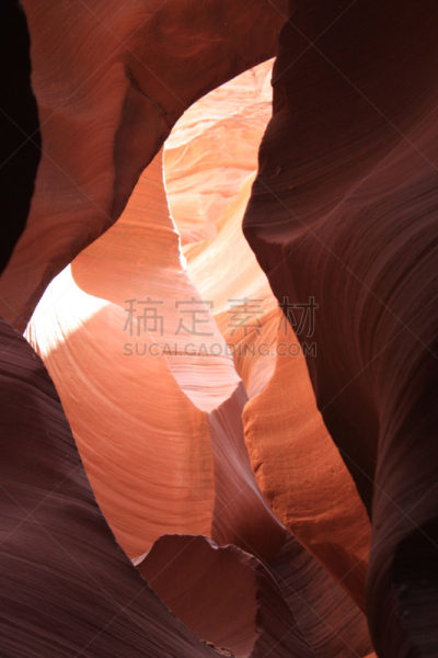 峡谷,扇形,纳瓦霍县,凹的,s形,凸的,沟壑,垂直画幅,石墙,无人