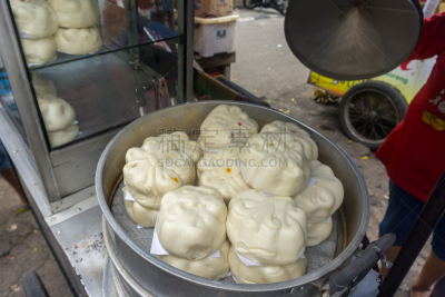 雅加达,印度尼西亚,恰恰舞,中式小笼包,饺子,蒸菜,水平画幅,无人,开胃品,面包