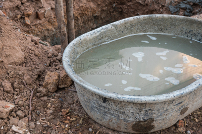 建筑工地,水泥搅拌车,半球形盘,水平画幅,设备用品,无人,湿,水泥,混凝土,摄影