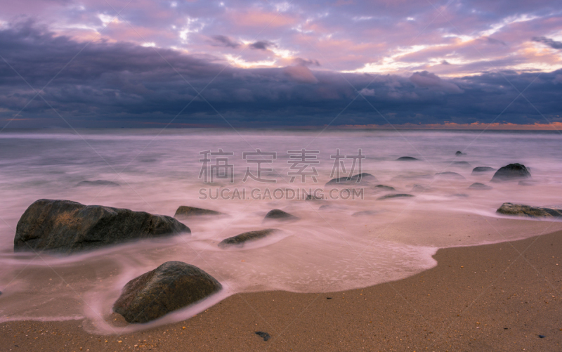 海滩,桑迪胡克,水,天空,休闲活动,水平画幅,云,沙子,无人,女子晚礼服