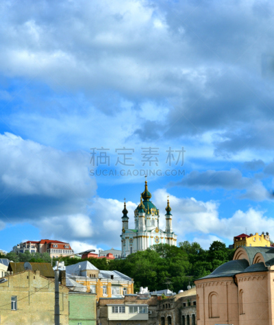 基辅,圆顶建筑,神圣,贞德,飓风安德鲁,爱德华八世,垂直画幅,无人,夏天