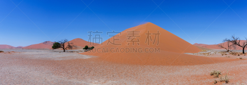 苏丝斯黎,沙丘,全景,纳米比亚,数字45,瑟斯瑞姆,水平画幅,沙子,早晨,山