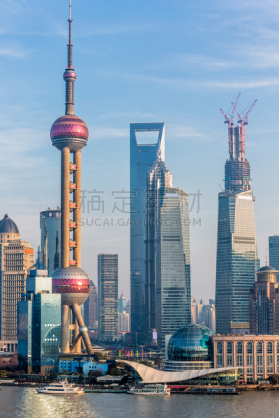 陆家嘴,金融,中心,上海环球金融中心,垂直画幅,天空,无人,交通,户外,云景