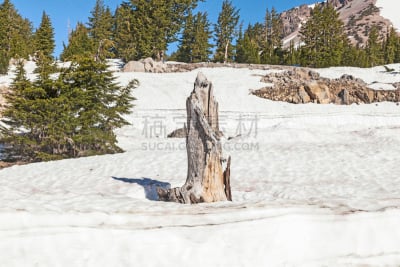 雪,拉森山,天空,公园,水平画幅,火山地形,户外,湖,树林,山