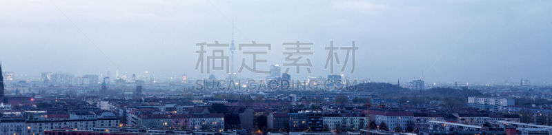 都市风景,国际著名景点,柏林,全景,friedrichshain,克莱斯博格,东柏林,板式建筑,亚历山大广场