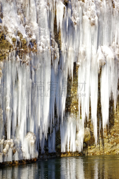 冰,组物体,白川乡,柱子,自然,垂直画幅,寒冷,旅游目的地,雪,长野县