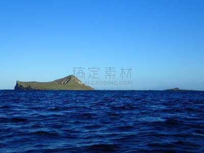 威马那娜,兔子,海湾,罗克艾兰,水,天空,新的,水平画幅,沙子,无人