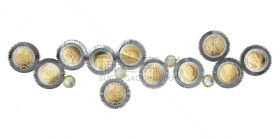 机件,商务,齿轮,欧元区债务危机,希腊,欧元符号,银行,自动取款机,绘画插图,中央银行