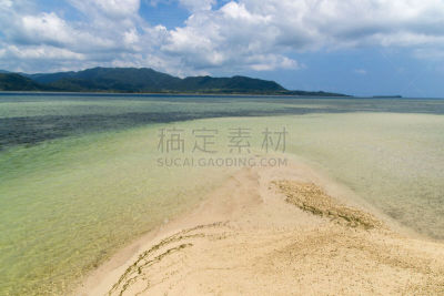 岛,看风景,冲绳县,西表岛,海岸线,当地著名景点,竹富町,纯净,夏天,海滩