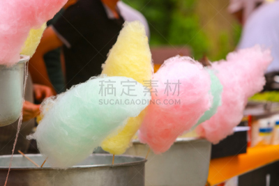 棉花糖,多色的,劳动节,街道,水平画幅,五月,户外,特写,棉,自由