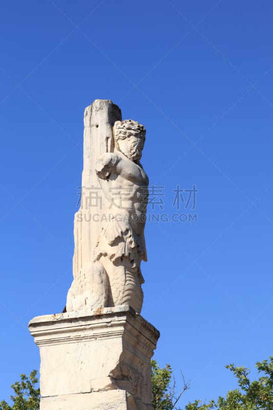 triton,垂直画幅,纪念碑,天空,古代文明,古董,艺术,无人,符号,石材