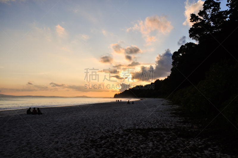 海滩,岛,印度,安达曼海,哈弗洛克岛,水平画幅,沙子,无人,阴影,户外