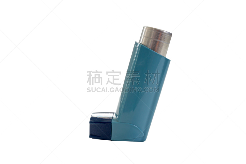 分离着色,哮喘吸入器,白色背景,雾化器,支气管炎,支气管树,喷雾罐,哮喘,风