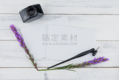 贺卡,墨水,空白的,水笔,白色,瓶子,芳香的,水平画幅,干净,传单