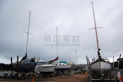 干船坞,游艇,hauraki gulf islands,水平画幅,人造,户外,工业,商业金融和工业,有帆船,一个物体