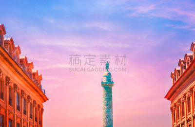 全景,巴黎,方形画幅,缅因州,纪念碑,天空,水平画幅,无人,古典式,云景