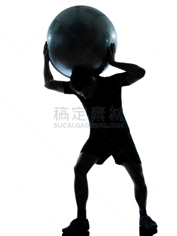 健身球,拿着,男人,阿特拉斯雕像,垂直画幅,美,重的,美人,白人,仅成年人