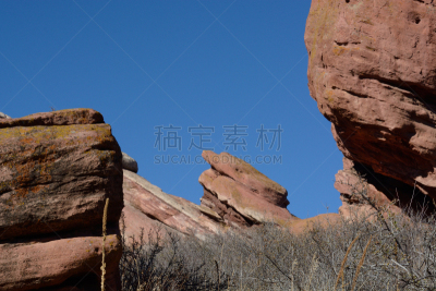 红岩石,被侵蚀的,公园,美国西部,洛矶山脉,水平画幅,山,无人,莫里森,户外