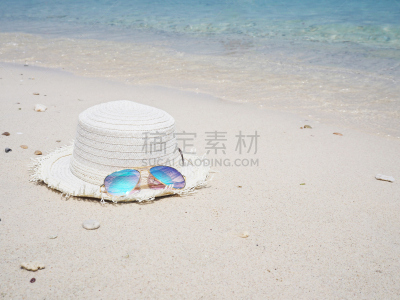 沙子,现代,海滩,太阳镜,背景,白帽,镜子,紫外线辐射,男女通用,视力