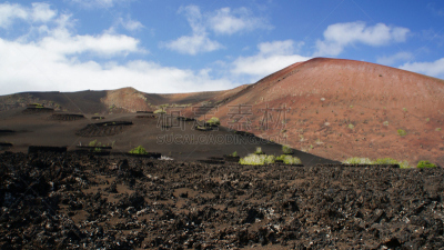 timanfaya national park,兰萨罗特岛,加那利群岛,西班牙,天空,公园,褐色,水平画幅,无人,火山地形