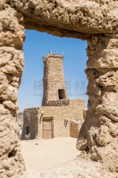 埃及,锡瓦绿洲,斯德哥尔摩老城,被抛弃的,埃希瓦金字塔,著名景点,采矿业,废墟,沙漠,建筑