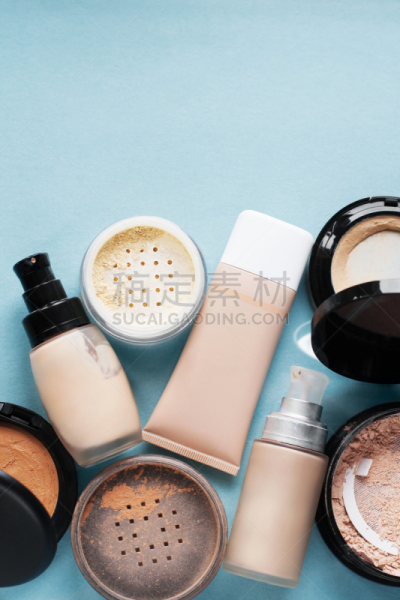化妆用品,华丽的,米色,粉饼,物理学,彩妆,个性,垂直画幅,留白,褐色
