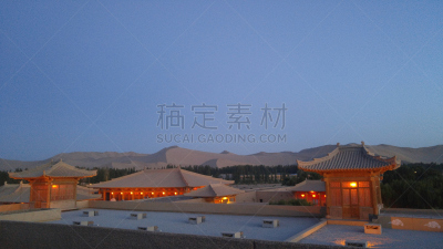 敦煌,甘肃省,沙丘,中国,掸邦,沙漠绿洲,戈壁滩,新月形,丝绸,纪念碑