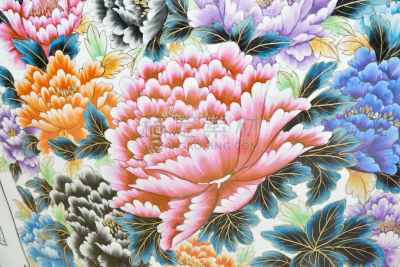 牡丹,花瓶,绘画插图,水平画幅,无人,墨水,计算机制图,计算机图形学