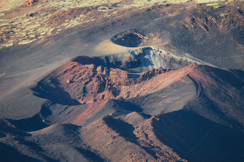 火山地形,火山口,加那利群岛,皮科,迈帕斯海滩,皮可德泰德山,車,火山喷口,天空,公园