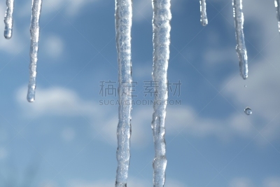 冰柱,冰块,水平画幅,雪,无人,日本,户外,苗床罩,自然纹理,雪山