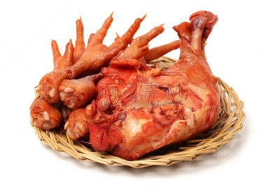 鸡腿,豉汁凤爪,格子烤肉,褐色,水平画幅,无人,香料,小吃,完整,肉