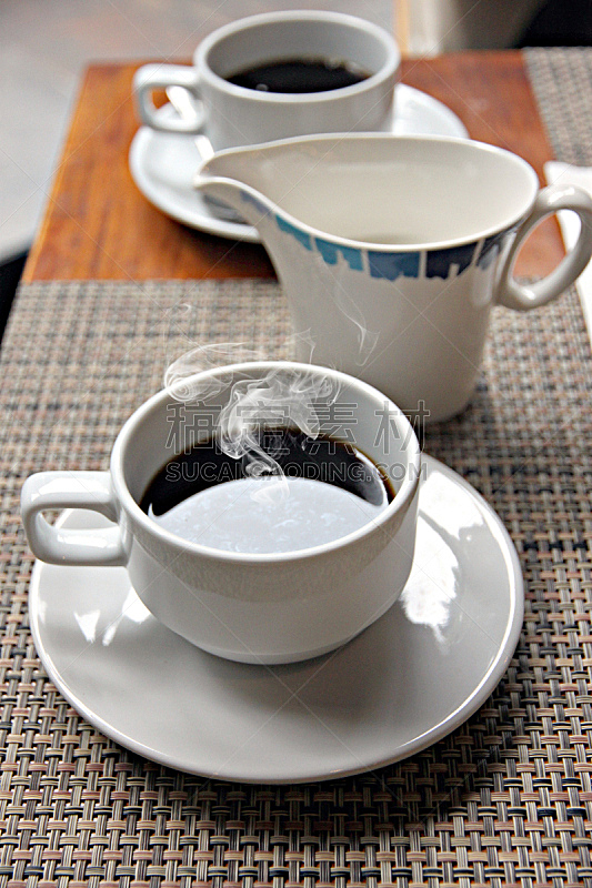 杯,热,白色,黑咖啡,垂直画幅,水,烤咖啡豆,芳香的,纹理效果