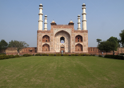 akbar the great,锡坎德拉,大门,印度,坟墓,英格兰东南部,复杂性,17世纪风格,阿格拉,水平画幅