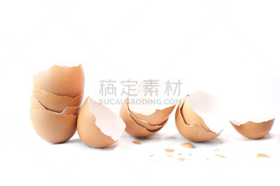 卵,坏掉的,坚果壳,白色背景,一个物体,图像,三维图形,水平画幅,惊奇,形状
