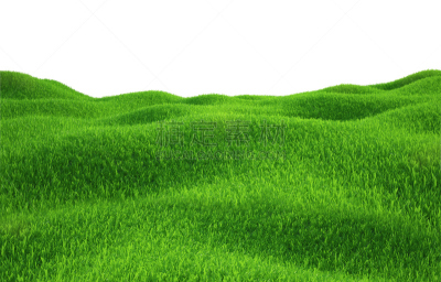 绿色,山,草,风景,白色背景,栽培植物,顶部,自然,草地,水平画幅